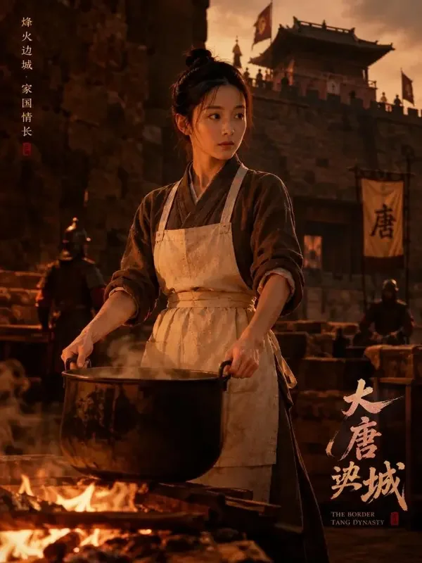 黄火短剧《我在冷宫开饭馆》古装类短剧封面